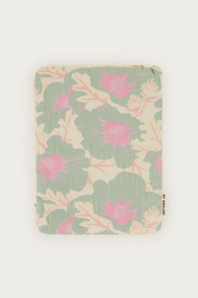 Groene jacquard tablet hoes