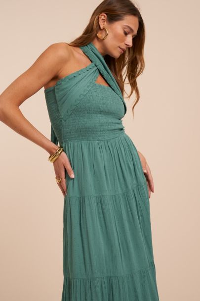 Grünes Multiway Maxikleid