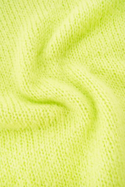 Pull oversize vert à manches courtes