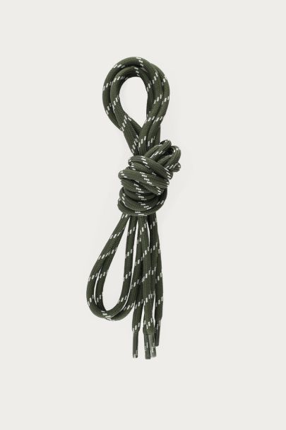 Lacets en corde verte
