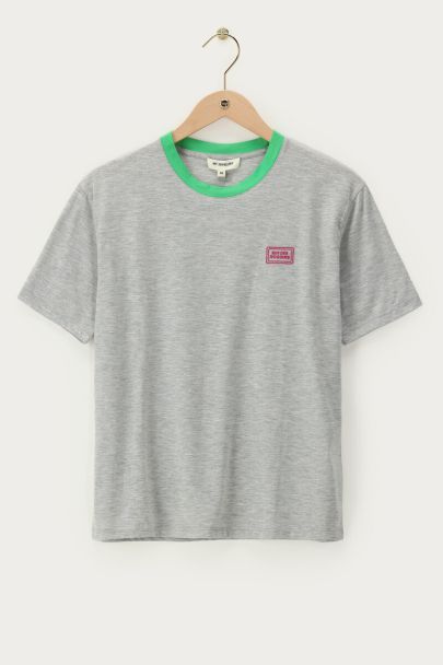 Grey T-shirt "Rue des rosiers"