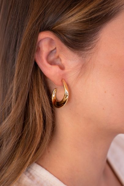 Bold dünne, offene, ovale Creolen