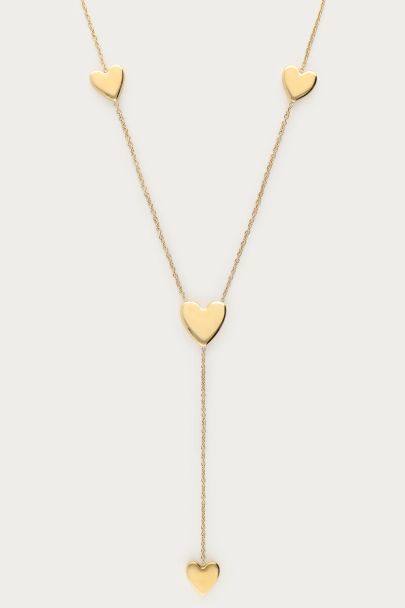Iconic lange ketting met hartjes