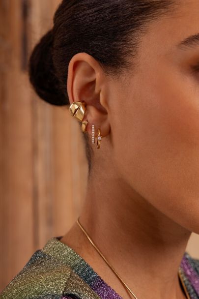 Ear cuff double forme organique