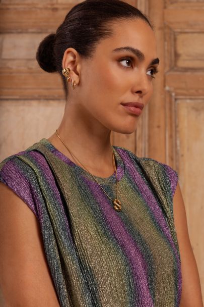 Boucle d'oreille unique Ear game avec perles fantaisie