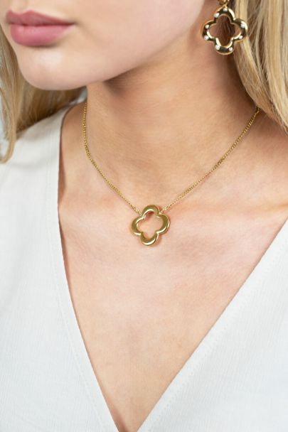 Ketting met grote klaver