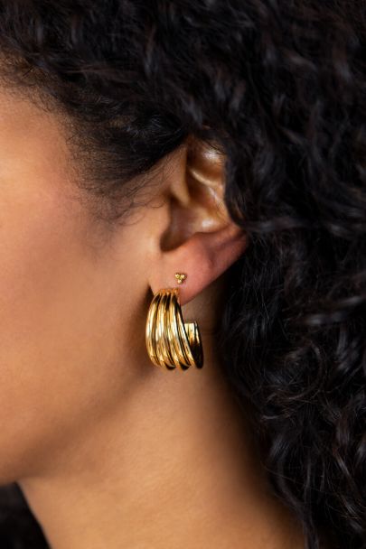 Ohrringe mit mehreren Reihen groß