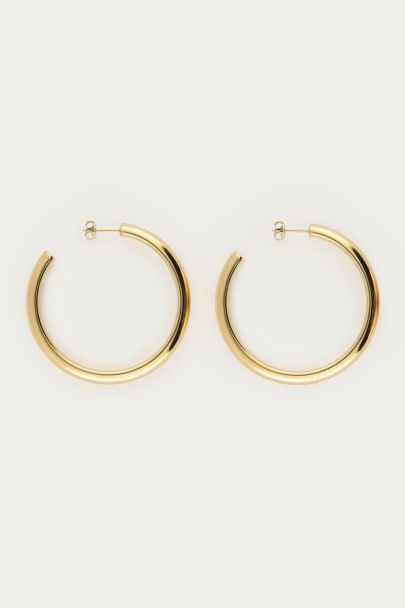 Large hoop earrings