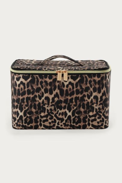 Leopard print beauty case