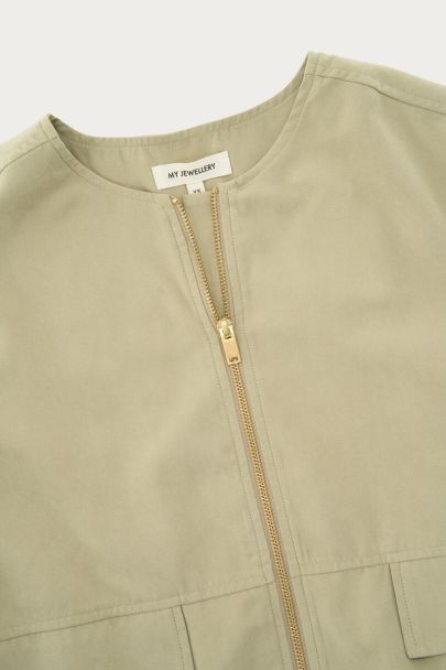 Light green balloon jacket