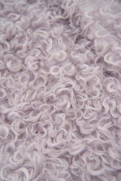 Lilac gilet faux fur