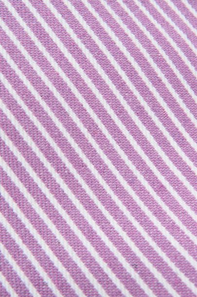 Lilac striped wide leg jeans
