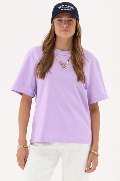 Lila T-shirt "Saveur du soleil"