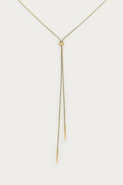 Lange y-ketting met staafjes
