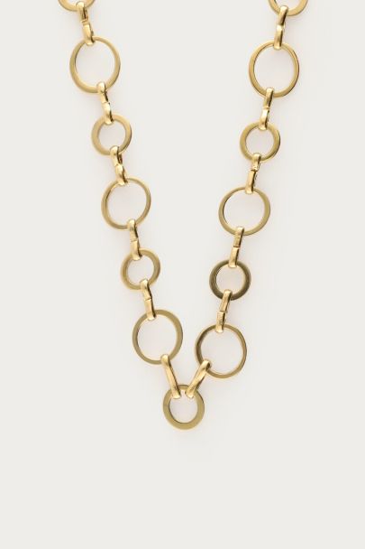 Long round chain necklace