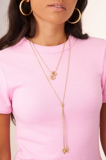 Lange Y-Kette mit Herzen