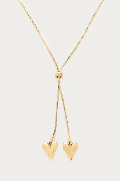 Lange Y-Kette mit Herzen