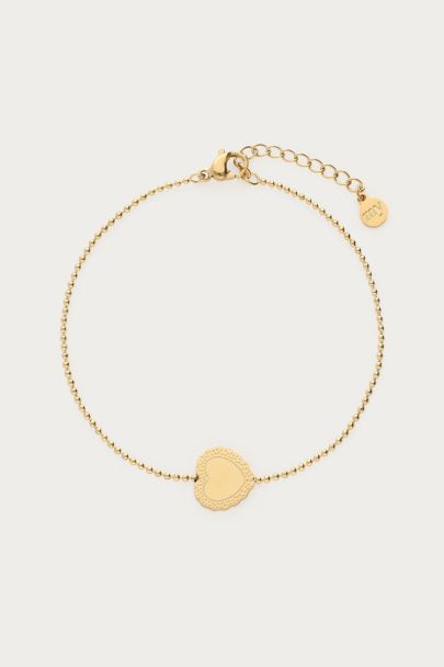 Bracelet Love avec charm cœur