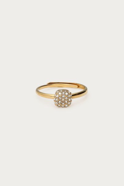 Bague Love maxi strass 