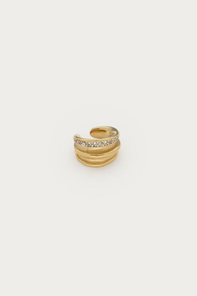 Magical ear cuff double à strass