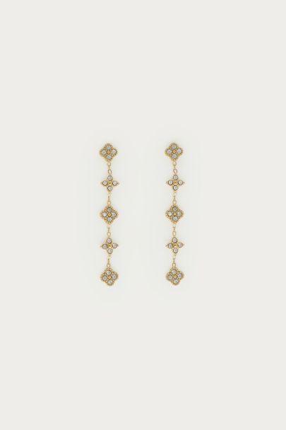 Magical boucles d'oreilles soleil et trèfle à strass