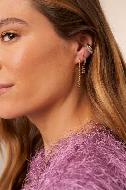 Magical boucles d'oreilles avec chaînes et strass
