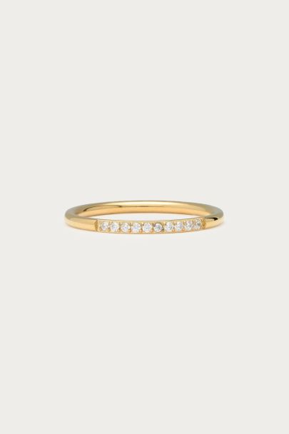Magical minimalistischer Ring mit Strasssteinen