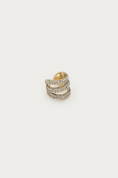 Magical ear cuff triple à strass 
