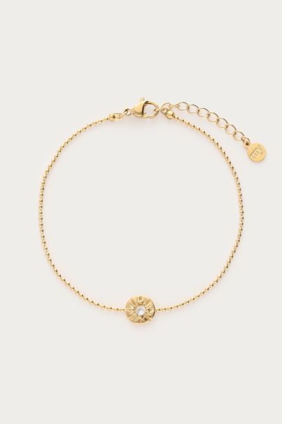 Bracelet cercle Midnight avec strass