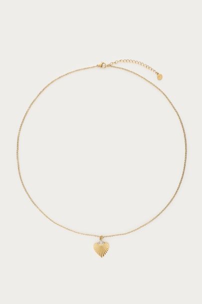 Midnight ketting gestreept hart