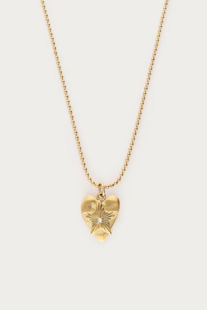 Midnight Kette mit Herzchen-Stern