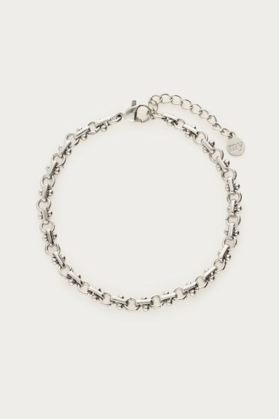 Minimalistische armband met cirkel schakels