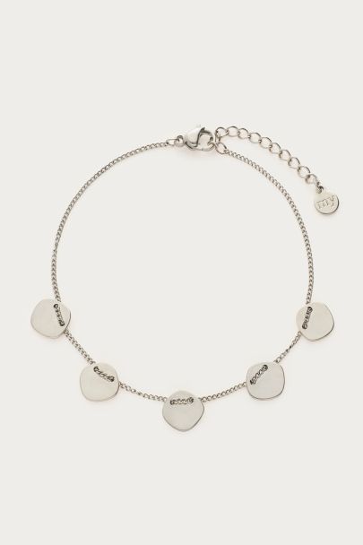 Bracelet minimaliste avec cinq médaillons