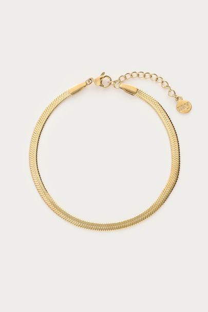 Bracelet minimaliste &agrave; maillons plats