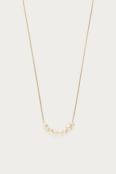 Minimalistische Kette mit S&uuml;&szlig;wasserperlen