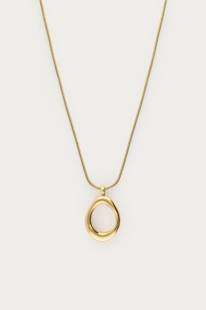 Minimalistische ketting met ovaal
