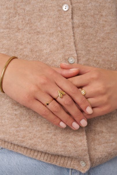 Minimalistischer Ring mit Herz
