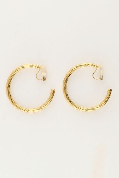 Clip-Ohrringe mit klobigem Twist