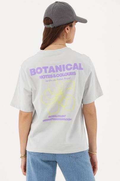 Graues T-Shirt "Botanical"