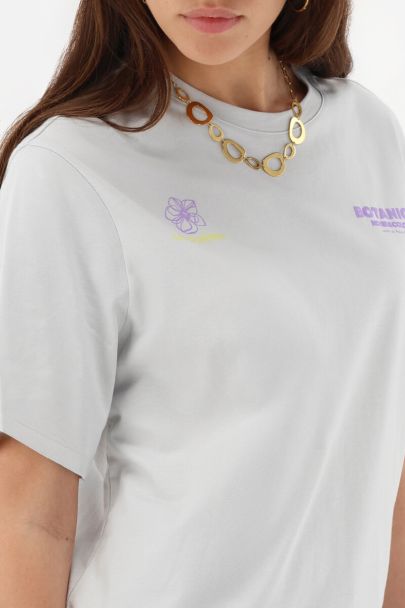 Graues T-Shirt "Botanical"