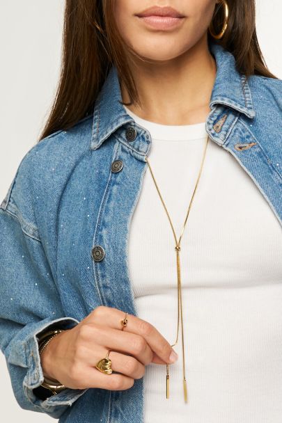 Lange ketting met koorden 