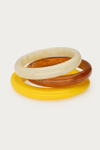 Gele resin bangle set