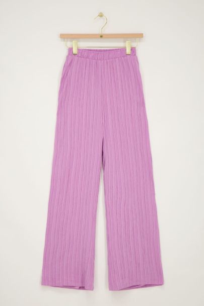 Pantalon violet large 