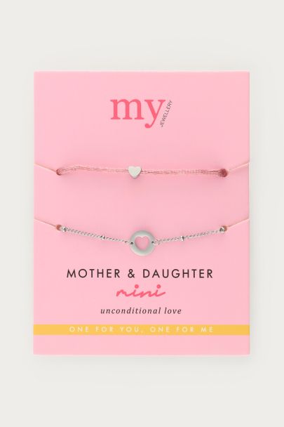 Moeder & dochter armband mini