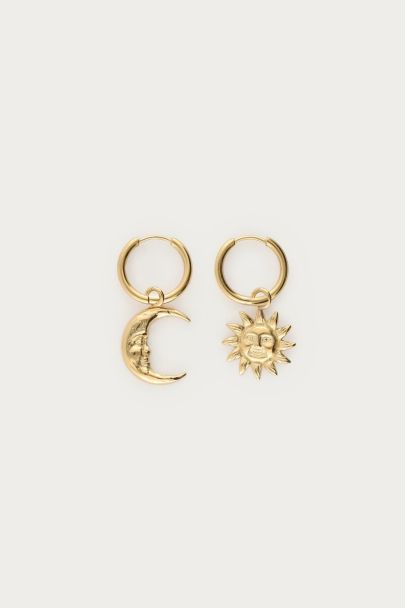 Mystic moon and sun earrings