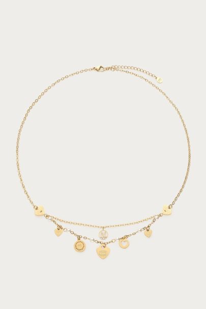 Kette mit Herzchen und Kunstperlen „Dream Chaser“