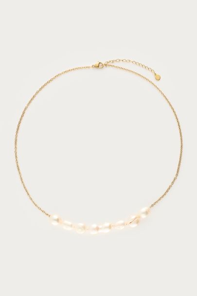 Ketting met grove zoetwaterparels