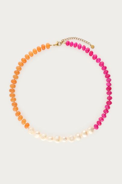 Nomads kralen ketting met zoetwaterparels