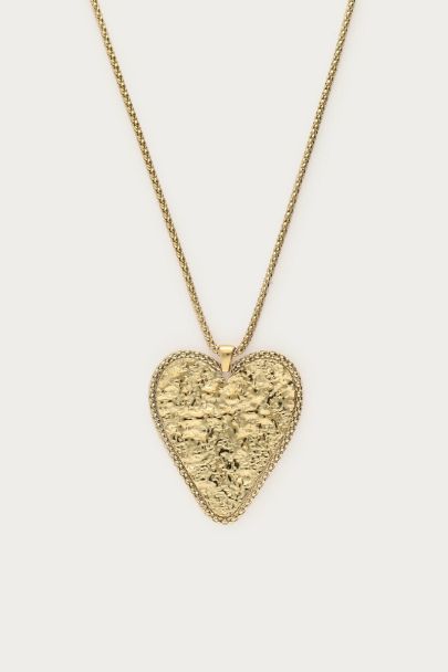 Nomads lange Kette mit Statement-Herz