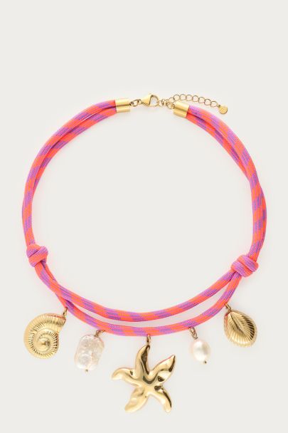 Nomads touwketting met bedels